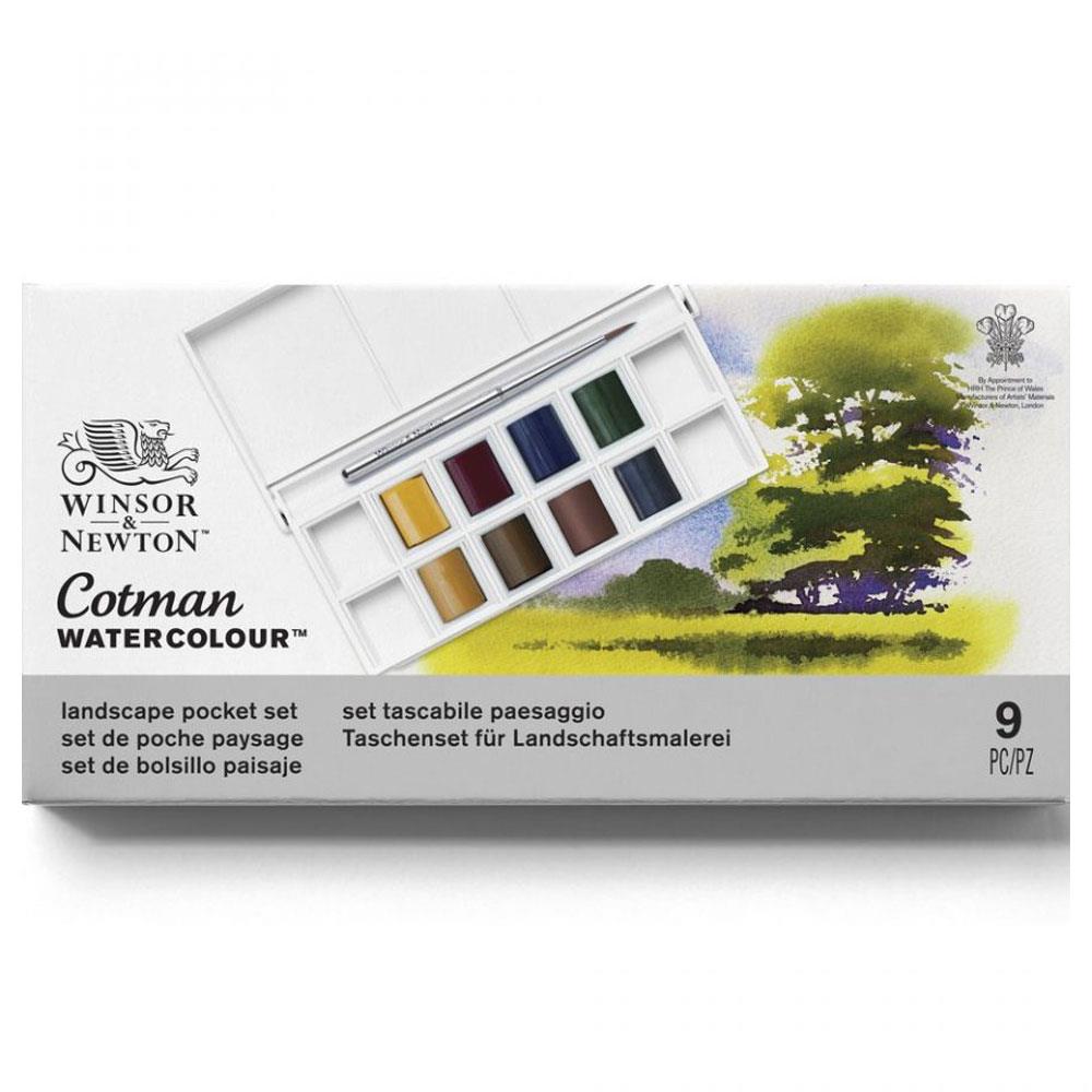 Winsor and Newton Cotman Watercolour Landscape Pocket Set